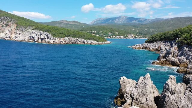 Coastal landscape of Croatia during summertime