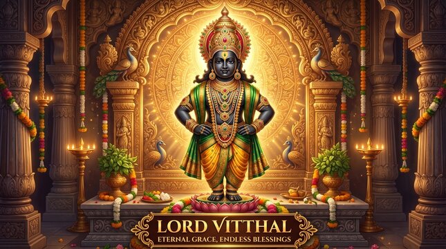 Hari Vitthal Vithoba Pandurang Pandharpur Vitu Mauli Mauli Vithuraya Pandharinath with Rakhumai