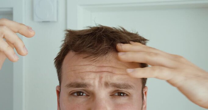 Messy Hair and Bed Head After Waking Up Close Up