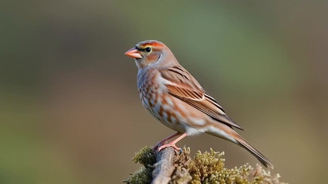 Close-up of a beautiful bird perched on a branch, nature wildlife background