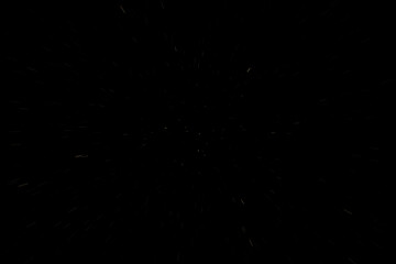 Particules beiges sur fond noir avec effet visuel de vitesse © Romain P19