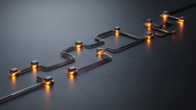 Enterprise Data Flow Network Architecture with Connected Digital Infrastructure Nodes, Distributed System Connectivity Framework, Information Routing Technology, Scalable Computing Network
