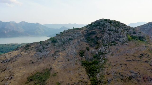 River Moraca and surrounding landscape in Montenegro