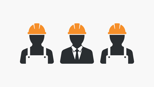 orange man with helmet