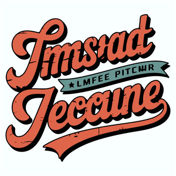 Vintage Retro Typography Lettering T Shirt Design