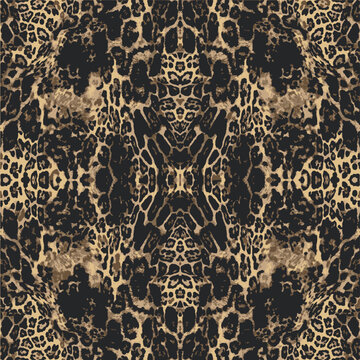 Leopard Print Seamless Pattern for Textile Design.Classic Leopard Animal Print Repeat Leopard Skin.