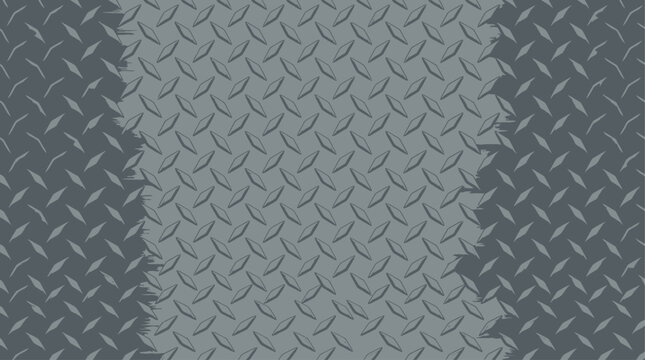 Gray metal diamond plate texture background.