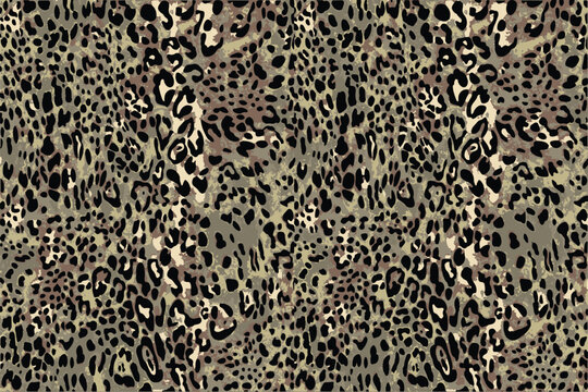Leopard Print Seamless Pattern for Textile Design.Classic Leopard Animal Print Repeat Leopard Skin.