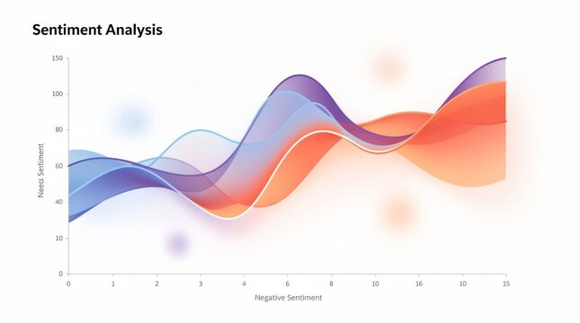 Abstract Data Analysis Wave Graph with Gradient Colors