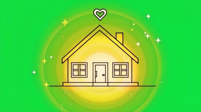 Protected Family Home Illustration