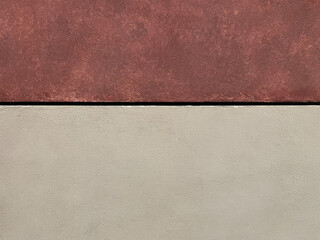 Fototapeta premium Abstract background texture featuring a dark purple slate or stone surface divided by a horizontal light-colored wooden plank.