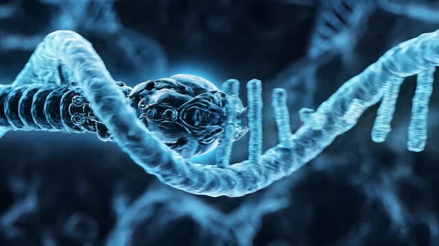 DNA strand separation helicase enzyme and molecular genetic replication