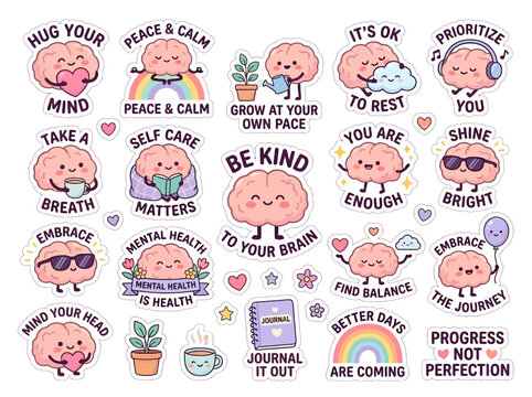 Cute Cartoon Baby Faces Emotions.