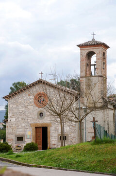 Church of Madonna delle Grazie in Collevalenza, 16th-century original nucleus of the Sanctuary. Collevalenza, Todi, Italy.