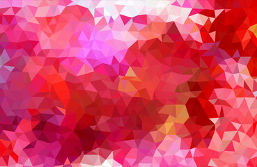 Fototapeta premium Red and Pink Geometric Low Poly Background