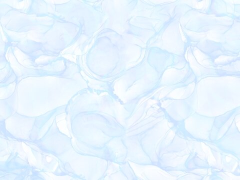水色系で氷のような模様が入った背景素材イラスト