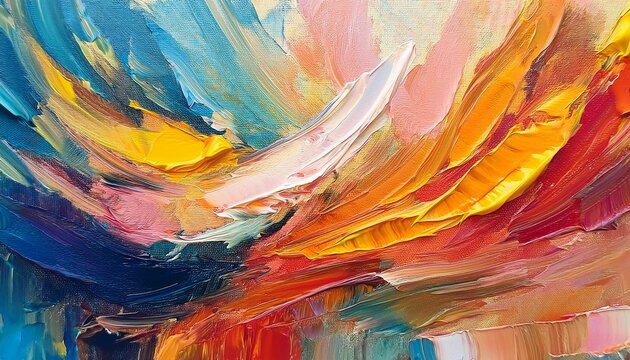 Oil Painting Art Abstraction Abstract Background Soft Brushstrokes