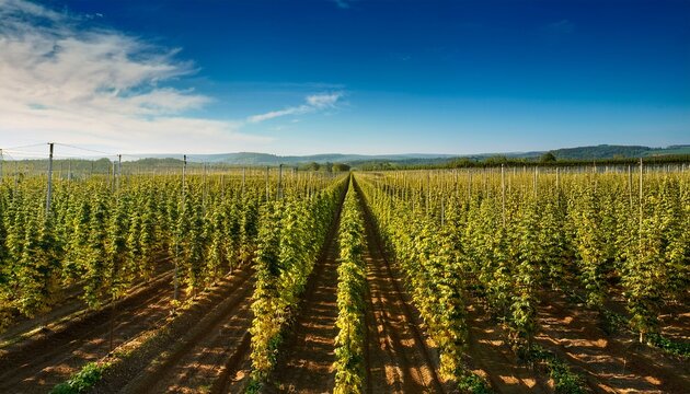 Hop Field Before The Harvest