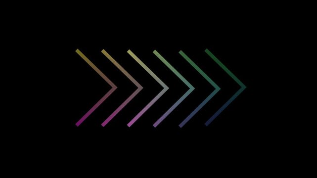 Abstract right sight moving business arrow 4k animation.