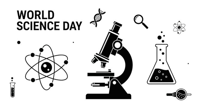 Science Laboratory Microscope Equipment Tools.