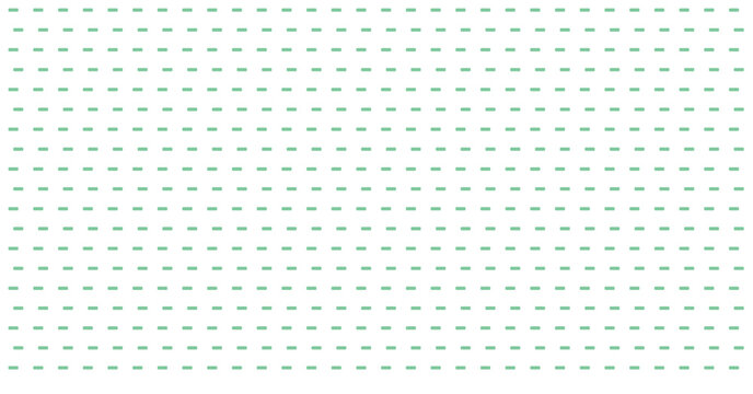 Abstract background with rows of mint green dashed lines, creating a rhythmic and decorative pattern.