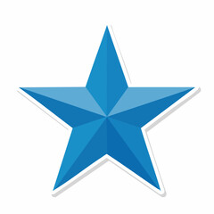 Obraz premium Blue Star Icon