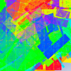 Obraz premium vibrant abstract digital painting features creative colorful brush strokes on a white canvas canvas to create a modern artistic background texture.