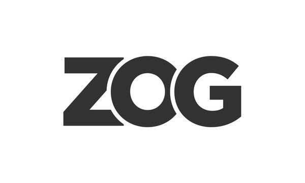 ZOG logo design template with strong and modern bold text. Initial based vector logotype featuring simple and minimal typography. Trendy company identity.