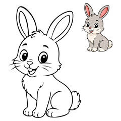 Fototapeta premium coloring book animals