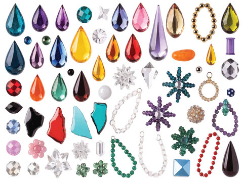  gems beads and jewelry components for crafting and design  various shapes sizes and colors