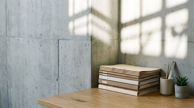 organized document archive stack for records management compliance tracking and professional office administration systems