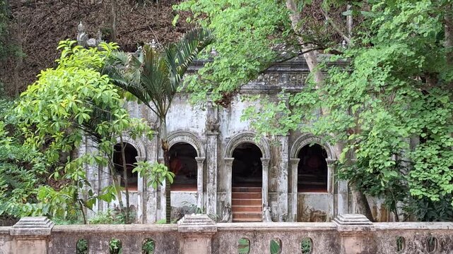 Wat Pha Lat, an ancient and serene temple hidden in the lush forest on the way up to Doi Suthep, Chiang Mai, Thailand. This historic site dates back over 600 years.