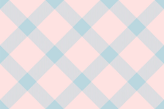 Colorful background texture tartan, length pattern seamless fabric. Primary plaid check vector textile in misty rose and light colors.