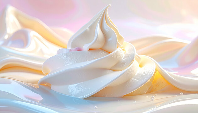 Creamy white swirl pastel background
