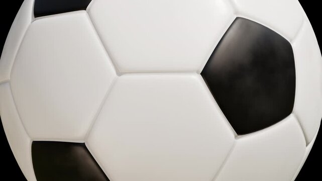 3D Soccer Ball Screen Wipe Transition Set Alpha Channel Overlay, Transparent Background