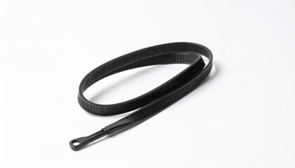 Naklejka premium Heavy duty black zip tie restraint coiled for security purposes
