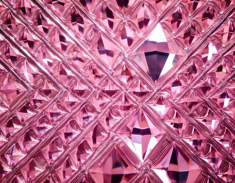 graff pink diamond texture iridescent texture faceted gem crystal refractions panorama background