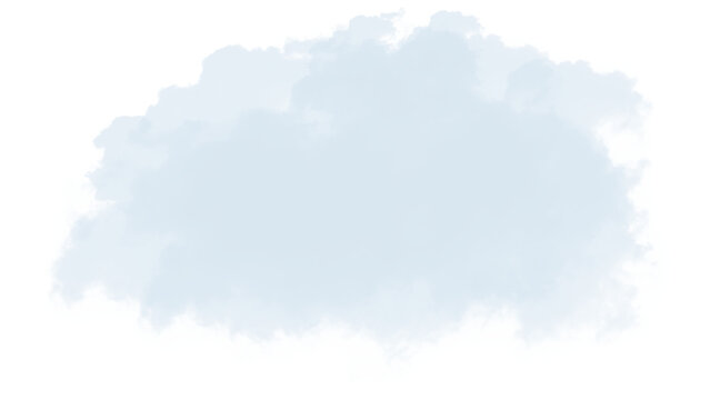 White clouds PNG isolated on transparent background