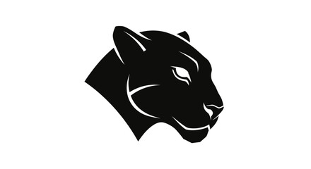 Black Panther Head Side Profile View. © Nanang