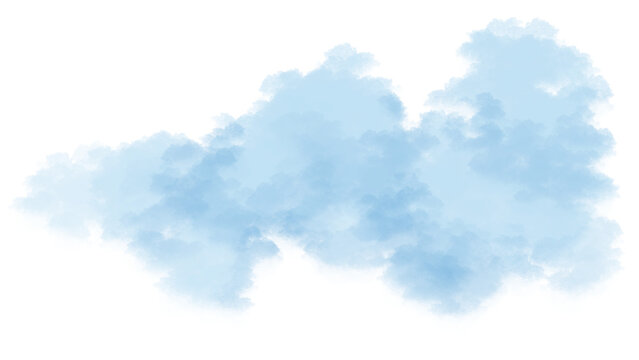 White clouds PNG isolated on transparent background