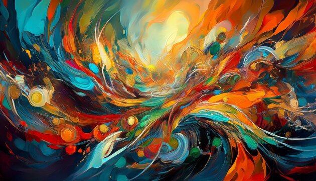 symphony of chaos abstract expressionism energy