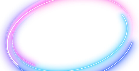 Abstract futuristic glowing neon laser line curve. Light trail wave, style optic fiber, digital artworks in PNG. © ponravin