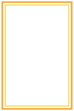 Abstract border. Double frame on white background