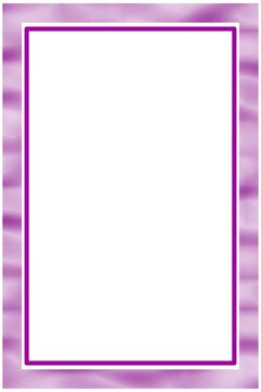 Purple Abstract border. Double frame on white background