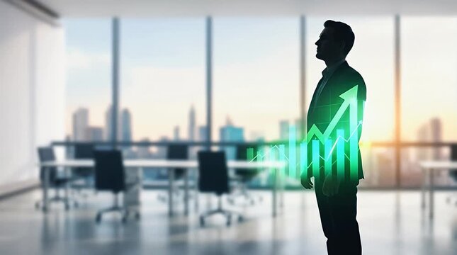 Businessman holding smartphone with digital security icons and padlock symbol in glowing network interface