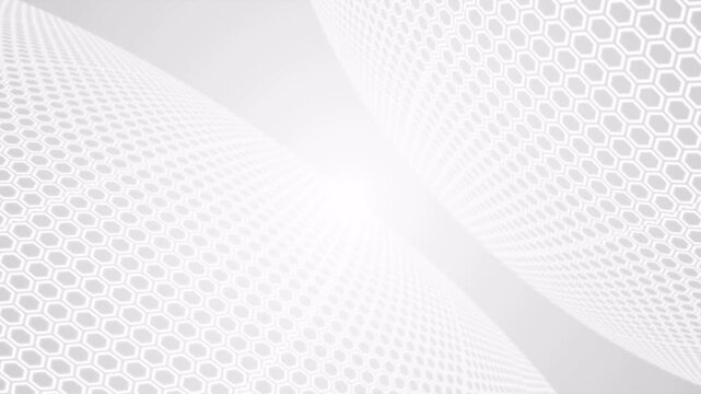 An abstract background animation with an elegant monochromatic color scheme of white and gray. 
