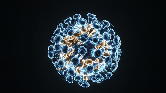 Abstract glowing sphere with light beam ideal for creative backgrounds and modern web design