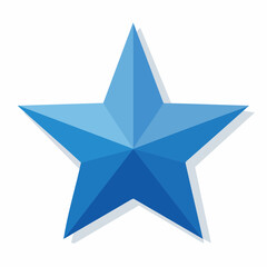 Obraz premium Blue Star Icon