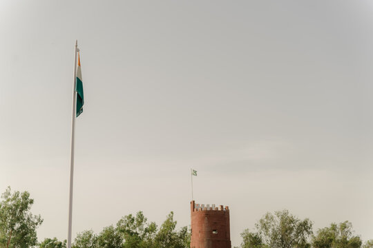 Fazilka Indo Pakistan Border in Punjab India Featuring International Border Fencing, BSF Security, Border Ceremony, and Cross-Border Landscape