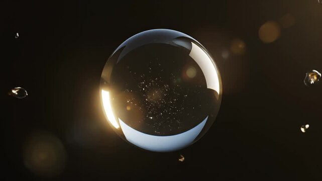 Cracked black cube with glowing fissures ideal for sleek commercial backgrounds and title sequences